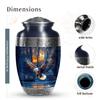 YATHABI Eagle Funeral Urn for Grandparents Cremation Memorial Ash Holder Large Ashes Container for Family Remains Urn for Grandma and Grandpa-10 Inch view 2