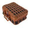 SEWOART Box Portable Lidded Suitcase present Box Woven Storage Container for Wedding Guests Creative present Packaging for Chocolates Nuts and More view 1