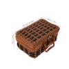 SEWOART Box Portable Lidded Suitcase present Box Woven Storage Container for Wedding Guests Creative present Packaging for Chocolates Nuts and More view 2