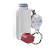 JFGLORIX Asthma Inhaler Holder Keychain Retractable Clip PU Leather Portable Travel Handy Holder for Kids and Adults, Inhaler Not Included (White) view 1