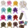 FORBINBO 12 Pieces Rose Pull Bows,7 Inches Pull Bows for Gift Wrapping,Basket and Wedding Decoration,Holiday and Birthday Presents Wrapping Bows,Christmas Bows for Gift Wrapping view 1