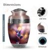 YATHABI Humming Bird Funeral Cremation Urn for Siblings Memorial Container for Adult Ashes Human Ash Holder for Brother and Sister Large Urn-10 Inch view 2