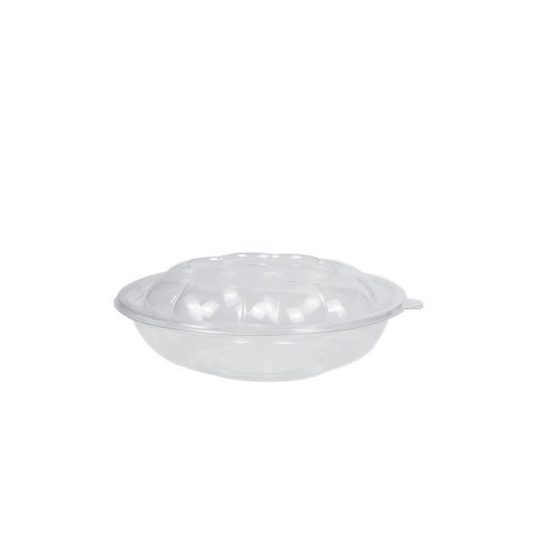 300 Sets Clear PET Plastic Salad Bowl with Lid (18 oz.)