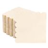 100 Pack Disposable Cocktail Napkins, 5 x 5 Inches, 2-Ply, Scalloped Edge, for Dinner Wedding Birthday Party Bridal Anniversary Reception Event view 1