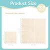 100 Pack Disposable Cocktail Napkins, 5 x 5 Inches, 2-Ply, Scalloped Edge, for Dinner Wedding Birthday Party Bridal Anniversary Reception Event view 2