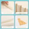 100 Pack Disposable Cocktail Napkins, 5 x 5 Inches, 2-Ply, Scalloped Edge, for Dinner Wedding Birthday Party Bridal Anniversary Reception Event view 3