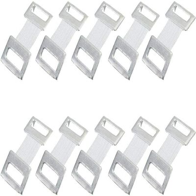 10Pcs White Elastic Bandage Clips,Stretch Metal Wrap Clips for Ace and Medical Bandages,Reusable Adhesive Clips, First Aid and Sports Injury Supplies,One-Size Medical Accessories Kit