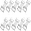 10Pcs White Elastic Bandage Clips,Stretch Metal Wrap Clips for Ace and Medical Bandages,Reusable Adhesive Clips, First Aid and Sports Injury Supplies,One-Size Medical Accessories Kit view 1
