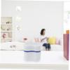 BCOATH Beautiful Denture Bath Case Denture Storage Box for Rinsing Cleaning Portable view 3