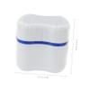 BCOATH Beautiful Denture Bath Case Denture Storage Box for Rinsing Cleaning Portable view 4
