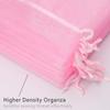 100pcs Organza Bags-Pink 3.94''x4.72''(10x12cm) Satin Drawstring Organza Pouch Wedding Party Festival, Christmas, Favor Gift Bag Jewelry Watch Bags view 3