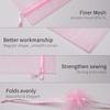 100pcs Organza Bags-Pink 3.94''x4.72''(10x12cm) Satin Drawstring Organza Pouch Wedding Party Festival, Christmas, Favor Gift Bag Jewelry Watch Bags view 4