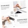 IWOWHERO Bamboo Handle Pot Dish Brush Sturdy Cleaning Brush for Kitchen Soft Bristle view 2