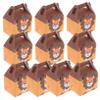 VOSAREA 10pcs Lion Party Favor Bags - Cute Lion Candy Boxes for Jungle Theme Birthdays - Showers & Animal Parties Goodie Bags for ' Celebrations view 1
