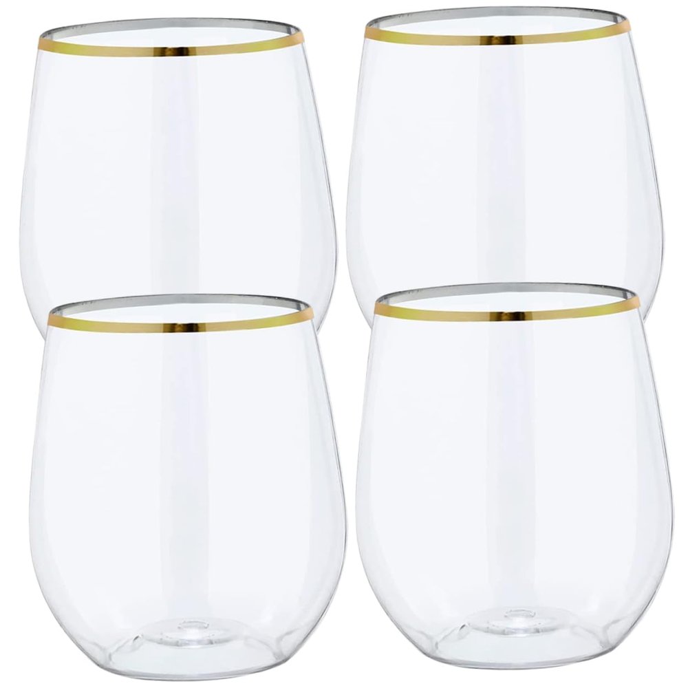 SHERCHPRY 12pcs Disposable Wine Glasses Rim Cups for Home Office and Party Use Versatile Whiskey and Juice Cups for Festivals and Gatherings