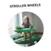 Alipis 4pcs Stroller Accessories Replacement Wheels Quiet Swivel Easy Install for Strollers view 3