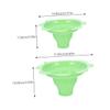 ERINGOGO 20pcs Flower Shaped Ice Cream Cups Multipurpose Drip Tray Bowls for Desserts Smoothies and Snow Cones Green Options view 2
