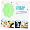 ERINGOGO 20pcs Flower Shaped Ice Cream Cups Multipurpose Drip Tray Bowls for Desserts Smoothies and Snow Cones Green Options view 4