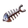 BCOATH 1pc Wooden Body Massager Comb Fish Bone Shaped Natural Gua Scalp Massager Brush Travel Tool view 1