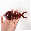 BCOATH 1pc Wooden Body Massager Comb Fish Bone Shaped Natural Gua Scalp Massager Brush Travel Tool view 4