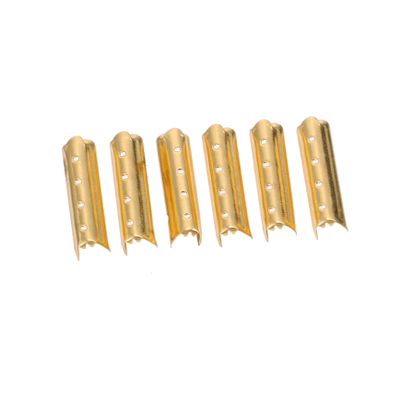 COMPUKAS 100pcs Metal Shoelace Tips Replacement Ends for DIY Shoe Repair 4 Holes Copper Tip Sturdy Shoelace Supplies for Sneakers and Canvas Shoes