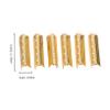 COMPUKAS 100pcs Metal Shoelace Tips Replacement Ends for DIY Shoe Repair 4 Holes Copper Tip Sturdy Shoelace Supplies for Sneakers and Canvas Shoes view 2