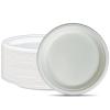 10 Inch Biogreenpaper Round Plate (150Pcs) | (6" Inch to 12" Inch) |100% Compostable, Disposable,Heavy Duty. 100% Sugarcane/Bagasse Natural Biodegradable, Eco-Friendly |(50X3) 150/Pack| view 4