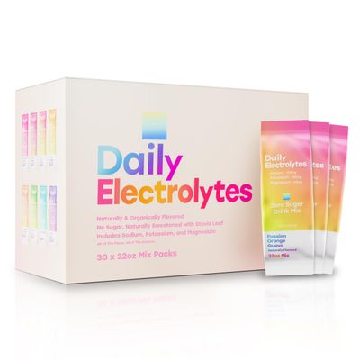 Daily Electrolytes Jumbo Sticks Electrolytes Powder Packets 7 Flavors Sugar Free Hydration Packets Electrolyte Liquid Daily IV Drink Mix with Himalayan Pink Salt