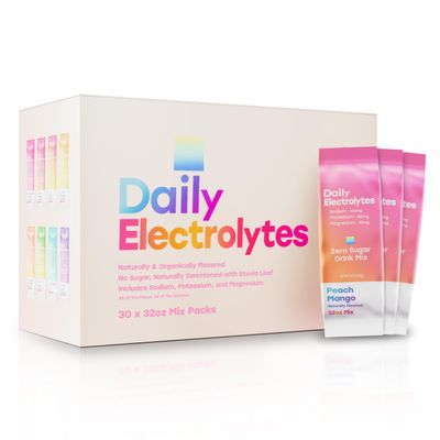 Daily Electrolytes Jumbo Sticks Electrolytes Powder Packets 7 Flavors Sugar Free Hydration Packets Electrolyte Liquid Daily IV Drink Mix with Himalayan Pink Salt