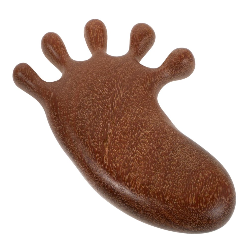 GARVALON Natural Wooden Massage Comb Gua Scalp Tool -static Wide Tooth Hair Comb Adorable Design Gentle Scalp for Relaxation and Grooming