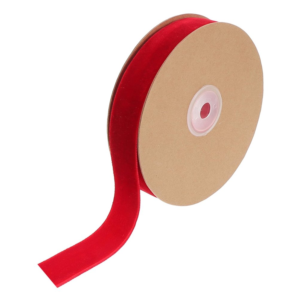 LALAFINA 1roll Soft Flocking Ribbon for Wrapping and Crafting Elegant Single-Sided Design for Bows Floral Arrangements and Decorations