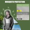 2-Piece Net Suit L/XL, Zippered Hood Jacket & Gloves Set, Thickened Breathable Mesh, Adjustable Fit for Upper Body Protection, Unisex Lightweight Outdoor Gear for Camping, Fishing, Hiking, Gardening view 2
