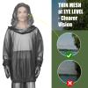 2-Piece Net Suit L/XL, Zippered Hood Jacket & Gloves Set, Thickened Breathable Mesh, Adjustable Fit for Upper Body Protection, Unisex Lightweight Outdoor Gear for Camping, Fishing, Hiking, Gardening view 4
