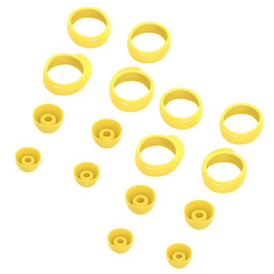 KICHOUSE 16Pcs Earphone Protective Plugs Lightweight Headset Covers for Useful Accessories Yellow Keep Your Earphones Dust and Protected