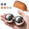 Roadtofree Baoding Balls 2.1 Inch Stainless Steel Meditation Balls, Hand Exercise Massage Balls for Home Office Exercise, Stress Relief, Anxiety Reduction (Without Bell Sound) view 1