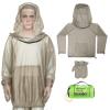 2-Piece Net Suit S/M, Zippered Hood Jacket & Gloves Set, Thickened Breathable Mesh, Adjustable Fit for Upper Body Protection, Unisex Lightweight Outdoor Gear for Camping, Fishing, Hiking, Gardening view 1