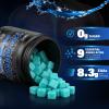 EAA Gummies - 2:1:1 BCAA Formula (8300mg) - Essential Amino Acids for Muscle Recovery & Endurance - Non-GMO, Gluten Free, Sugar Free, Vegetarian, Blue Raspberry Flavor - 90 Count view 2