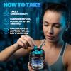 EAA Gummies - 2:1:1 BCAA Formula (8300mg) - Essential Amino Acids for Muscle Recovery & Endurance - Non-GMO, Gluten Free, Sugar Free, Vegetarian, Blue Raspberry Flavor - 90 Count view 4