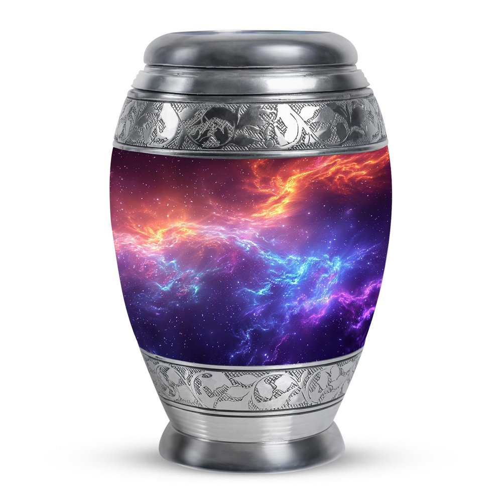 KARYLIZ Nebula Galaxy Urns - Urns for Human Ashes Adult Male - Galaxy Cremation Urn for Female Mom - Funeral Urn for Human Ashes Adult Female - Decorative Memorial for Dad(10inch)