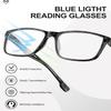 JOLISU 4 Pack Reading Glasses Men Blue Light Blocking with Spring Hinge, Anti Eyestrain/UV Large Wide Square Computer Readers (2.25) view 4