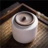 Cemetery Urn, Small Animal Memorial Box, Ceramic Coffin, Funeral Jar, for Dogs and Cats(White) view 3