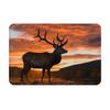 Front Door Mat Indoor Outdoor Welcome Mat, Red Deer Bull Elk Sunset Doormat Easy Clean Entryway Mats Stain and Fade Resistant Entry Rug Absorbent Flannel Bath Mats 16 x 24 Inch view 2
