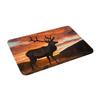 Front Door Mat Indoor Outdoor Welcome Mat, Red Deer Bull Elk Sunset Doormat Easy Clean Entryway Mats Stain and Fade Resistant Entry Rug Absorbent Flannel Bath Mats 16 x 24 Inch view 3