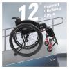 JINMLBO Wheelchair,Lightweight Transport Wheelchair,Aluminum Lightweight Wheelchairs for Adults,Sports Portable Wheel Chair,with Handbrakes and 24 Inch Quick Release Wheelsn(Hard Backrest,43cm/17in) view 3