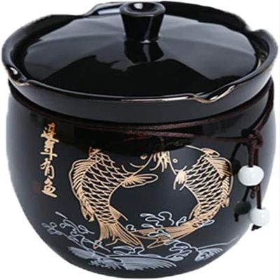 Cemetery Jars, Small Animal Memorial Boxes, Ceramic Coffins, Canned Funerals for Dogs and Cats(Black)