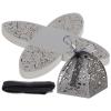 PATIKIL 2.36x2.36x2.76 Inch Favor Boxes, 50 Pcs Candy Party Gift Boxes for Wedding Mother's Day Easter Anniversary Christmas Graduation Celebration, Dark Silver view 1