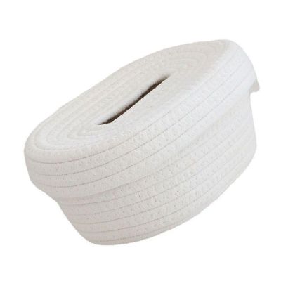 QEFVVOMM Tissue Box Holder Napkin Paper Box Cover Cotton Rope Woven Napkin Storage Boxes Cosmetic Tissue Dispenser Decorative Basket Cotton Rope Tissue Organizer,Convenience and Tidiness(Milky White)