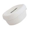 QEFVVOMM Tissue Box Holder Napkin Paper Box Cover Cotton Rope Woven Napkin Storage Boxes Cosmetic Tissue Dispenser Decorative Basket Cotton Rope Tissue Organizer,Convenience and Tidiness(Milky White) view 1