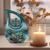 JAGLASH Butterfly Cremation Urn for Human Ashes Adult Mother & Father - Memorial Cross Drop Urn for Husband & Wife - Large Urns for Funeral(10 Inch) view 3
