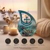 JAGLASH Butterfly Cremation Urn for Human Ashes Adult Mother & Father - Memorial Cross Drop Urn for Husband & Wife - Large Urns for Funeral(10 Inch) view 4